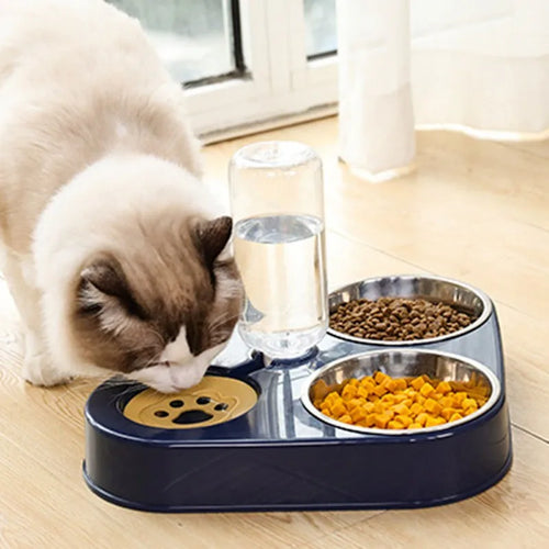 Paws & Claws 500ML Bowl with Automatic Water Bottle
